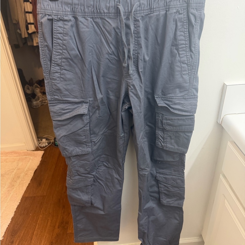 Hollister Men's Blue Cargo Pants